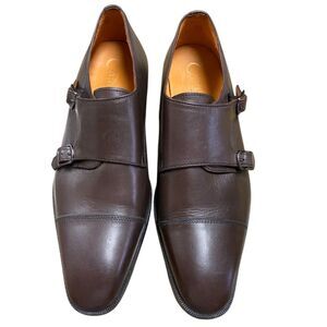 CARLOS by CARLOS SANTANA Passion Double Monk-Strap Oxfords BROWN Sz 11.5